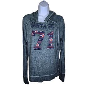 Vintage Y2K True Religion Long Sleeve Hoodie Santa Fe 71 Pullover Womens Size L